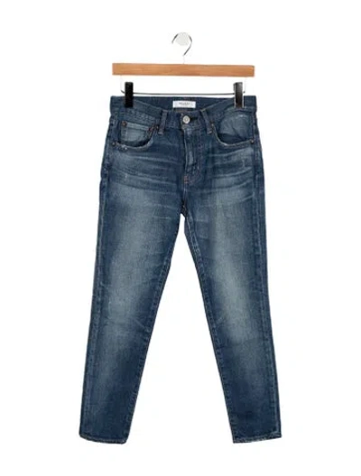 Pre-owned Moussy Mid-rise Skinny Leg Jeans In Blue