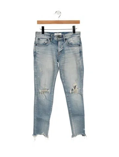 Pre-owned Moussy Mid-rise Skinny Leg Jeans In Blue