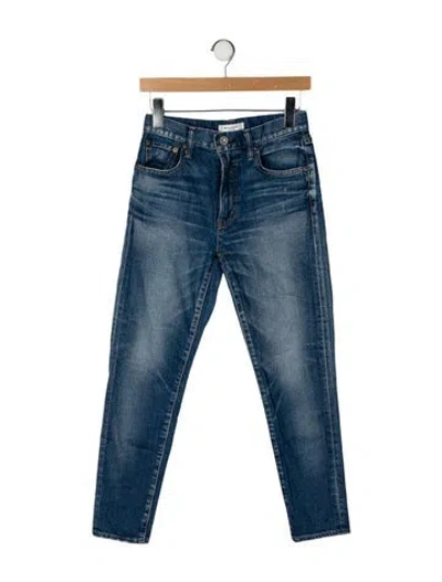 Pre-owned Moussy Mid-rise Skinny Leg Jeans In Blue