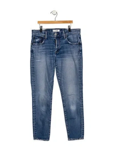 Pre-owned Moussy Mid-rise Skinny Leg Jeans In Blue