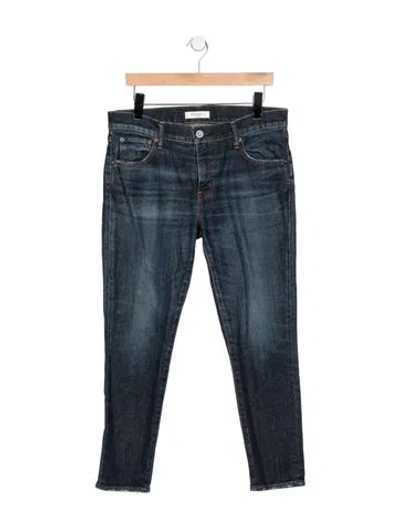 Pre-owned Moussy Mid-rise Skinny Leg Jeans In Blue