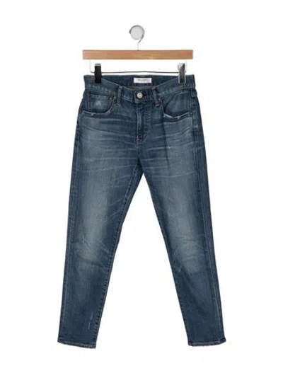 Pre-owned Moussy Mid-rise Skinny Leg Jeans In Blue
