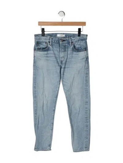 Pre-owned Moussy Mid-rise Skinny Leg Jeans In Blue