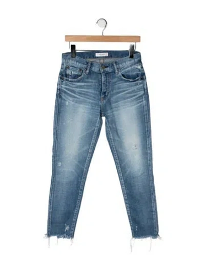 Pre-owned Moussy Mid-rise Skinny Leg Jeans In Blue