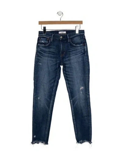 Pre-owned Moussy Mid-rise Skinny Leg Jeans In Blue