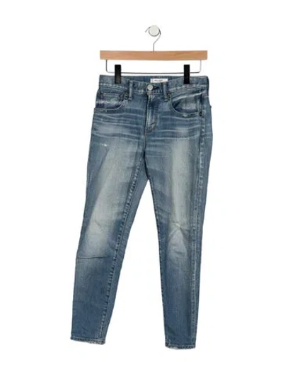 Pre-owned Moussy Mid-rise Skinny Leg Jeans In Blue
