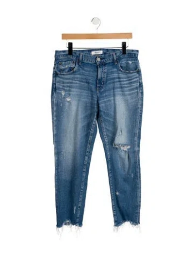 Pre-owned Moussy Mid-rise Skinny Leg Jeans In Burgundy