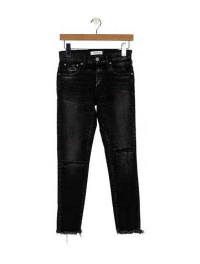 Pre-owned Moussy Mid-rise Skinny Leg Jeans In Gray