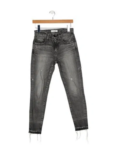 Pre-owned Moussy Mid-rise Skinny Leg Jeans In Gray
