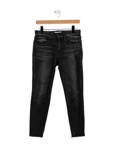 Pre-owned Moussy Mid-rise Skinny Leg Jeans In Gray