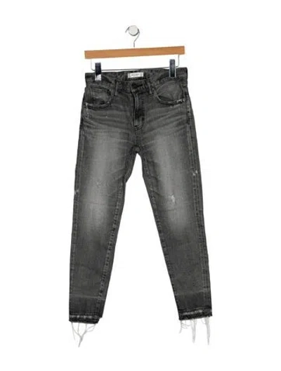 Pre-owned Moussy Mid-rise Skinny Leg Jeans In Gray