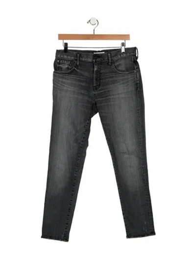 Pre-owned Moussy Mid-rise Skinny Leg Jeans In Gray