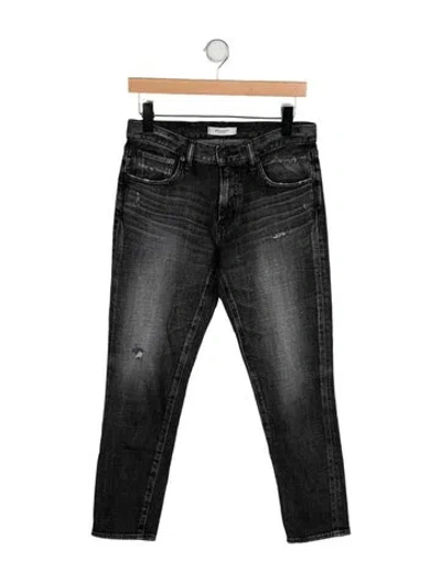 Pre-owned Moussy Mid-rise Skinny Leg Jeans In Gray