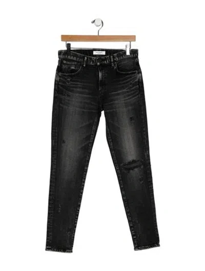 Pre-owned Moussy Mid-rise Skinny Leg Jeans In Gray