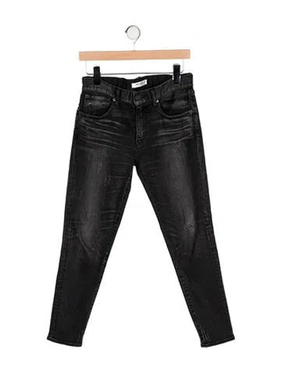 Pre-owned Moussy Mid-rise Skinny Leg Jeans In Gray