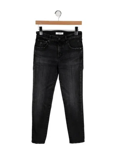 Pre-owned Moussy Mid-rise Skinny Leg Jeans In Gray