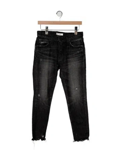 Pre-owned Moussy Mid-rise Skinny Leg Jeans In Gray