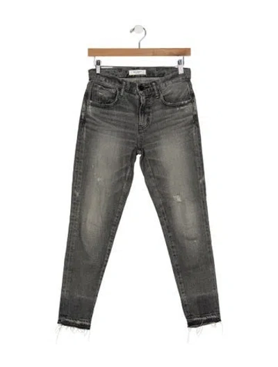 Pre-owned Moussy Mid-rise Skinny Leg Jeans In Gray