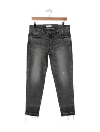 Pre-owned Moussy Mid-rise Skinny Leg Jeans In Grey