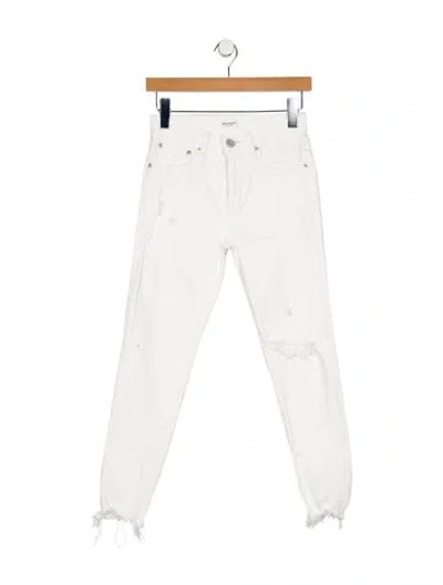 Pre-owned Moussy Mid-rise Skinny Leg Jeans In Neutral