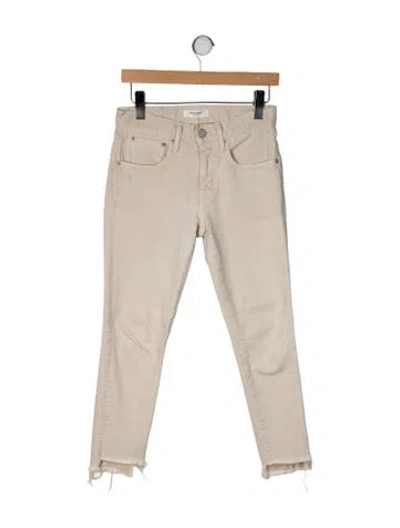Pre-owned Moussy Mid-rise Skinny Leg Jeans In Neutral