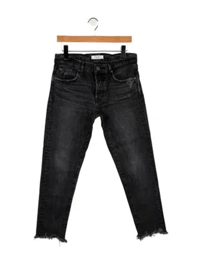 Pre-owned Moussy Mid-rise Straight Leg Jeans In Blue