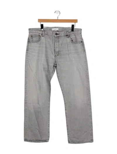 Pre-owned Moussy Mid-rise Straight Leg Jeans In Blue