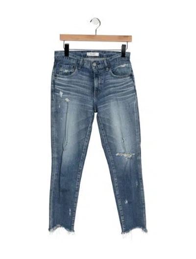 Pre-owned Moussy Mid-rise Straight Leg Jeans In Blue