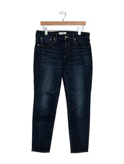 Pre-owned Moussy Mid-rise Straight Leg Jeans In Blue