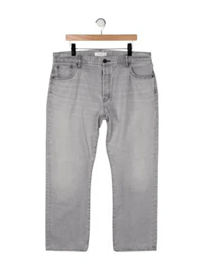 Pre-owned Moussy Mid-rise Straight Leg Jeans In Gray