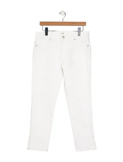 Pre-owned Moussy Mid-rise Straight Leg Jeans In Neutral