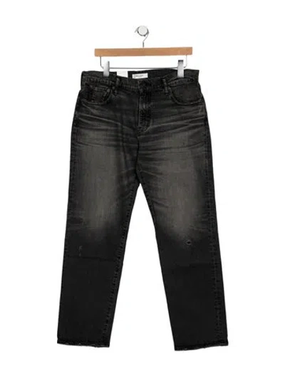 Pre-owned Moussy Mid-rise Straight Leg Jeans W/ Tags In Black