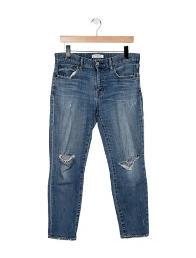 Pre-owned Moussy Mid-rise Straight Leg Jeans W/ Tags In Blue