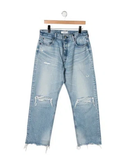 Pre-owned Moussy Mid-rise Straight Leg Jeans W/ Tags In Blue