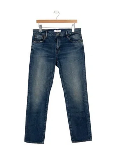 Pre-owned Moussy Mid-rise Straight Leg Jeans W/ Tags In Blue