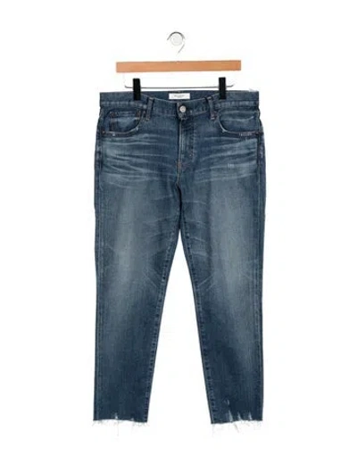 Pre-owned Moussy Mid-rise Straight Leg Jeans W/ Tags In Blue