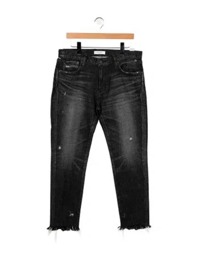 Pre-owned Moussy Mid-rise Straight Leg Jeans W/ Tags In Grey