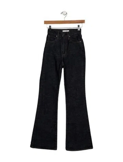 Pre-owned Moussy Mid-rise Wide Leg Jeans In Blue