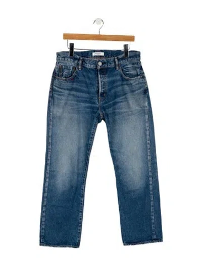 Pre-owned Moussy Mid-rise Wide Leg Jeans In Blue