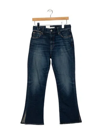 Pre-owned Moussy Mid-rise Wide Leg Jeans W/ Tags In Blue