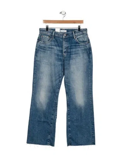 Pre-owned Moussy Mid-rise Wide Leg Jeans W/ Tags In Blue