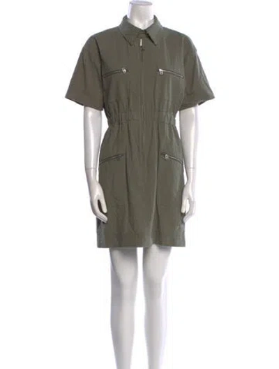 Pre-owned Moussy Mini Dress In Green