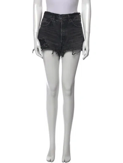 Pre-owned Moussy Mini Shorts In Black