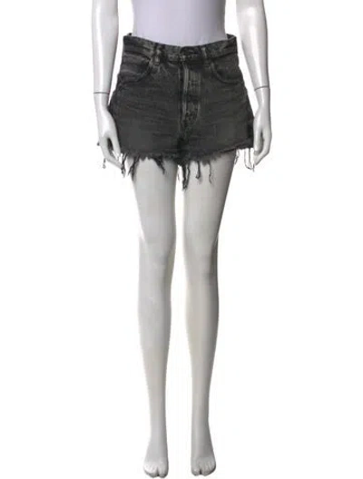 Pre-owned Moussy Mini Shorts In Black