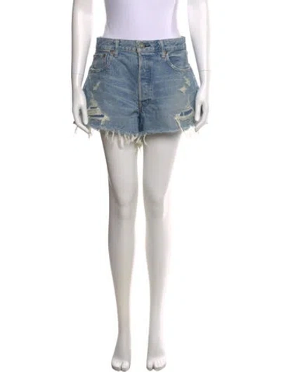Pre-owned Moussy Mini Shorts In Blue