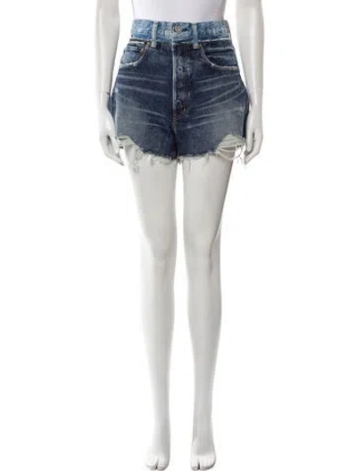 Pre-owned Moussy Mini Shorts In Blue