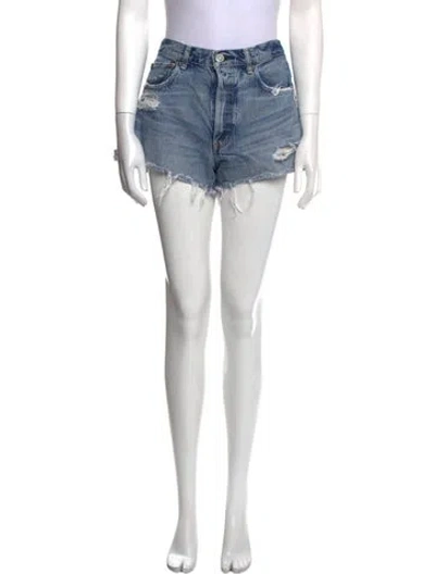 Pre-owned Moussy Mini Shorts In Blue