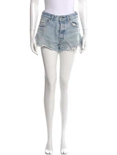 Pre-owned Moussy Mini Shorts In Blue