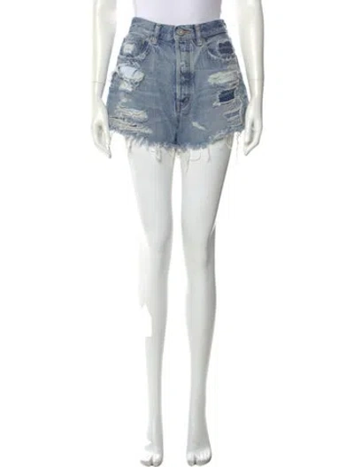 Pre-owned Moussy Mini Shorts In Blue