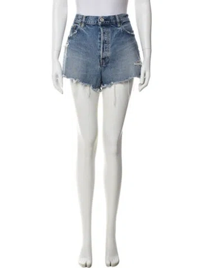 Pre-owned Moussy Mini Shorts In Blue